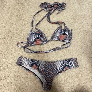 Montce snakeskin set- XS/S